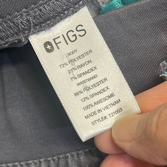 Figs technical collection womens scrub pants sz XXLARGE gray healthcare - Picture 10 of 12